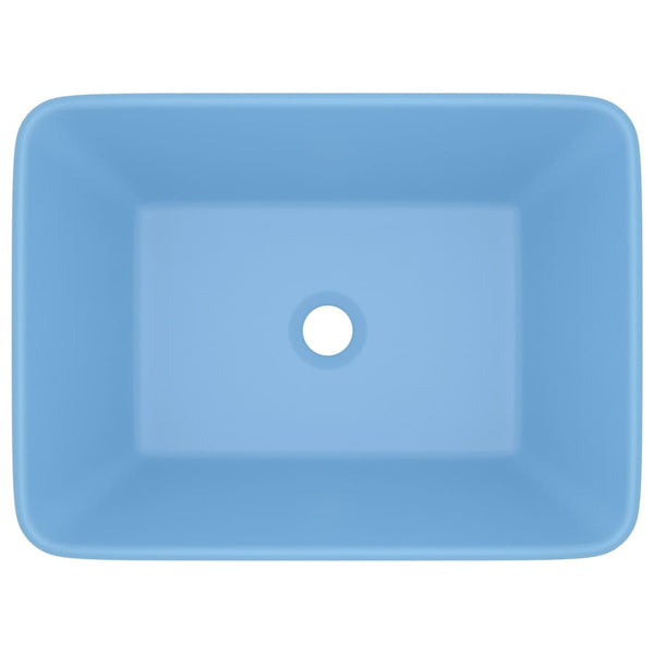 Luxus-Waschbecken Matt Hellblau 41x30x12 cm Keramik