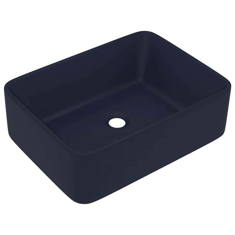 Luxus-Waschbecken Matt Dunkelblau 41x30x12 cm Keramik