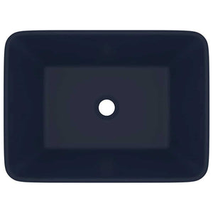 Luxus-Waschbecken Matt Dunkelblau 41x30x12 cm Keramik