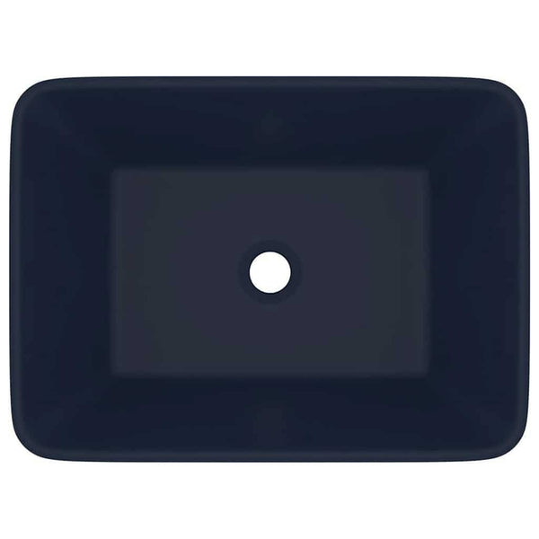 Luxus-Waschbecken Matt Dunkelblau 41x30x12 cm Keramik