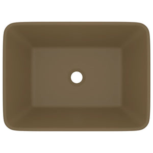 Luxus-Waschbecken Matt Creme 41x30x12 cm Keramik