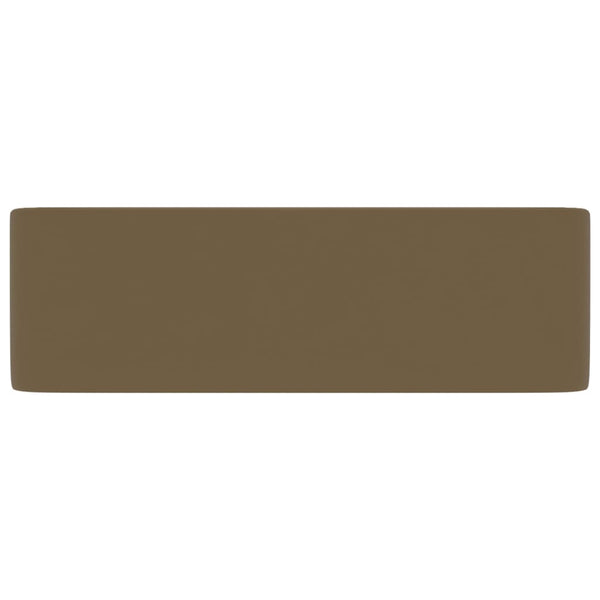 Luxus-Waschbecken Matt Creme 41x30x12 cm Keramik