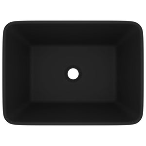 Luxus-Waschbecken Matt Schwarz 41x30x12 cm Keramik