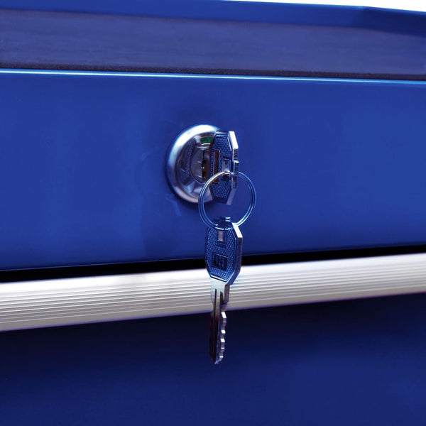 Werkstattwagen mit 7 Schubladen Blau