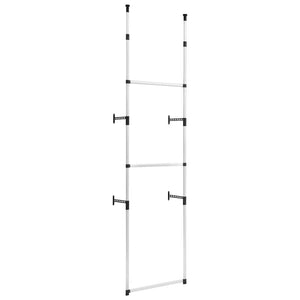 Teleskop Garderobe mit Stangen aus Aluminium
