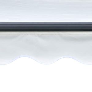 Markise Manuell Einziehbar mit LED 300x250 cm Creme