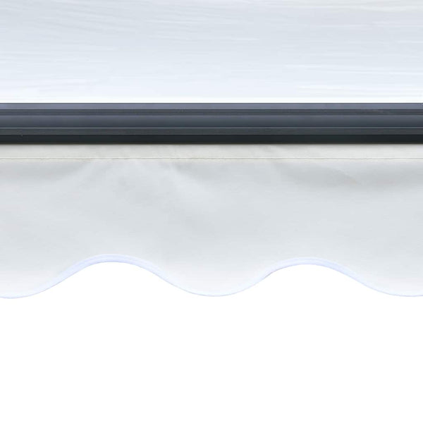 Markise Manuell Einziehbar mit LED 300x250 cm Creme
