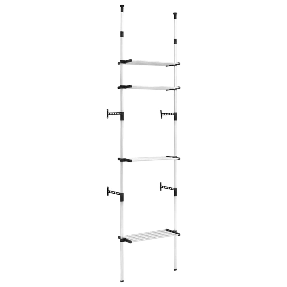 Teleskop Garderobe mit Regalen