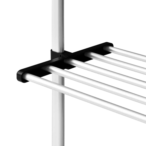 Teleskop Garderobe mit Regalen