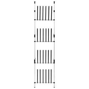 Teleskop Stiefelregal Aluminium für 12 Paar