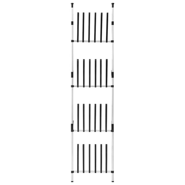 Teleskop Stiefelregal Aluminium für 12 Paar