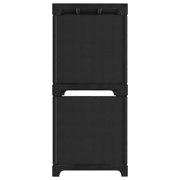 Würfelregal mit 6 Fächern, Schwarz