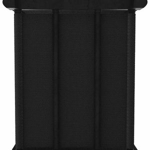 Schwarzes Würfelregal mit 6 Stoffboxen
