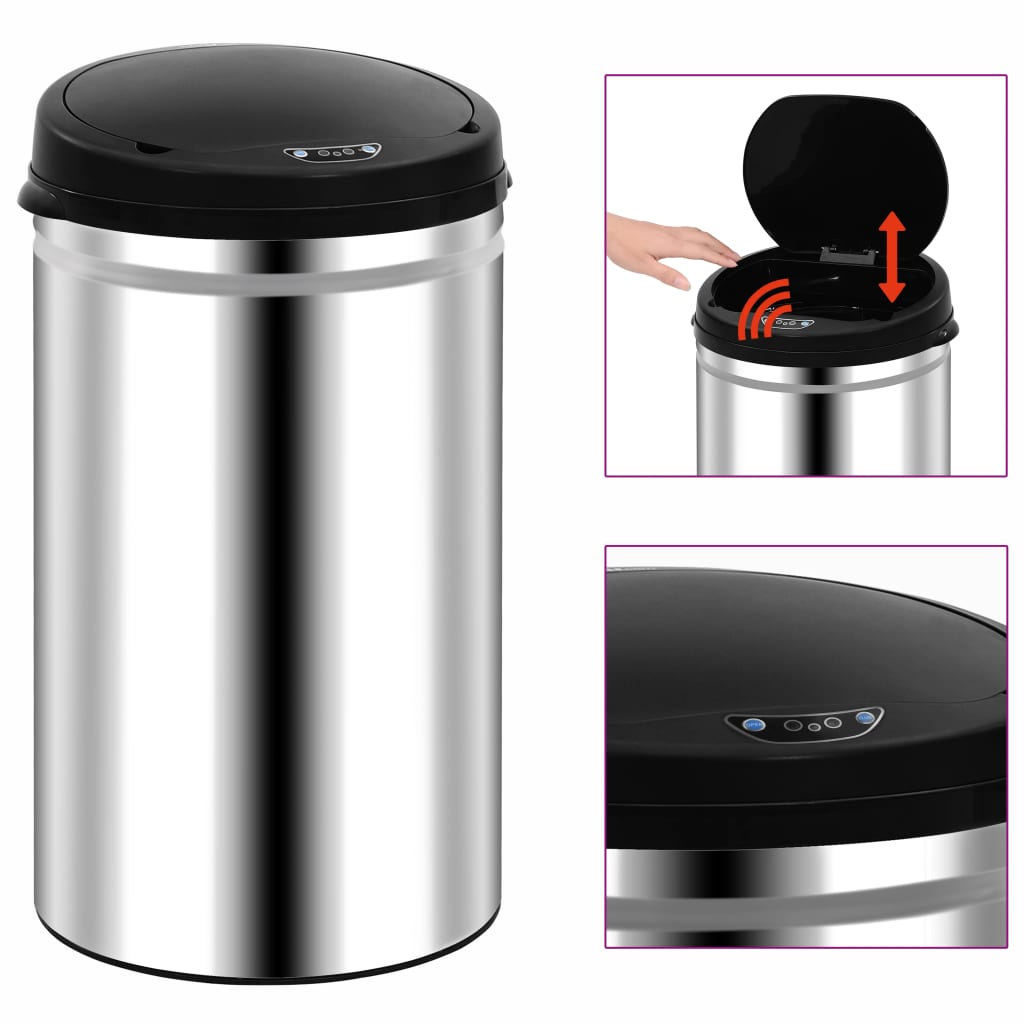Automatischer Sensor Mülleimer – 40 L Edelstahl