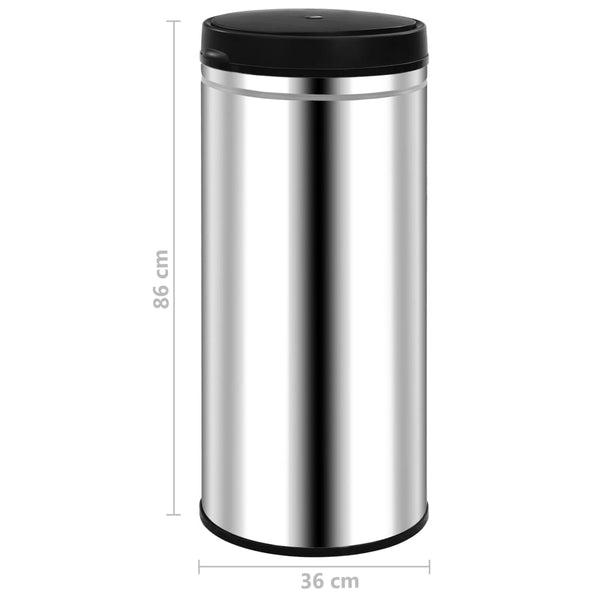 Automatischer Sensor Mülleimer 80L Edelstahl