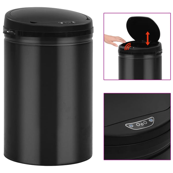 Automatischer Sensor Mülleimer 30L Schwarz