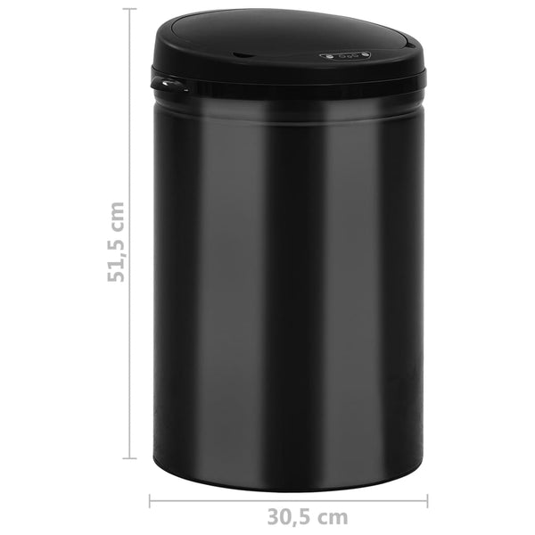 Automatischer Sensor Mülleimer 30L Schwarz