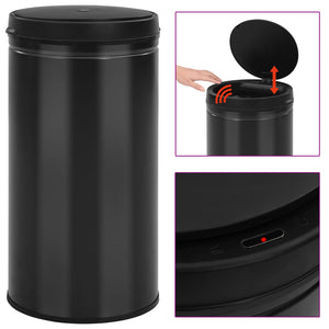 Automatischer Sensor Mülleimer 60L Schwarz