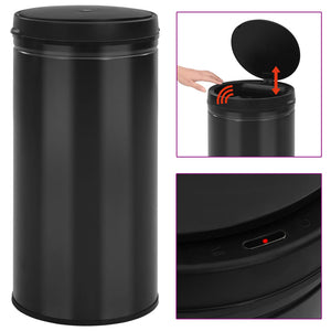 Automatischer Sensor Mülleimer - 70 L Schwarz