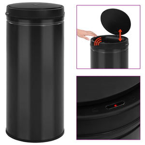 Automatischer Sensor Mülleimer 80L Schwarz