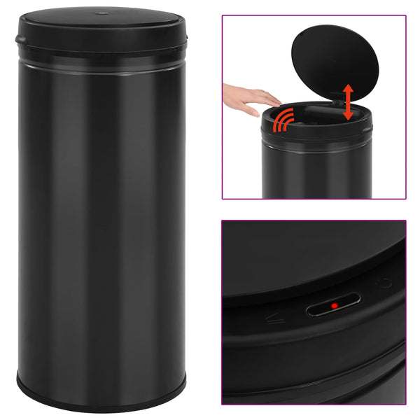 Automatischer Sensor Mülleimer 80L Schwarz