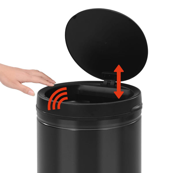 Automatischer Sensor Mülleimer 80L Schwarz