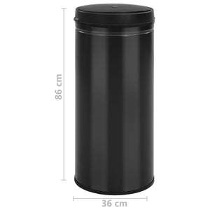 Automatischer Sensor Mülleimer 80L Schwarz