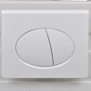 Wand-WC ohne Spülrand mit Einbau-Spülkasten Keramik Weiß