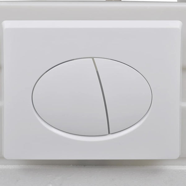 Wand-WC ohne Spülrand mit Einbau-Spülkasten Keramik Weiß