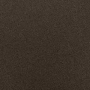 Sessel mit Hocker Braun Stoff