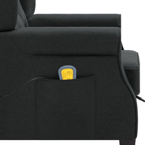 Massagesessel mit Hocker Dunkelgrau