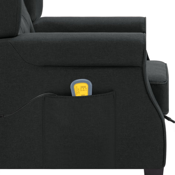 Massagesessel mit Hocker Dunkelgrau