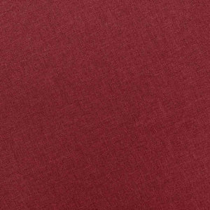 Massagesessel Weinrot mit Hocker