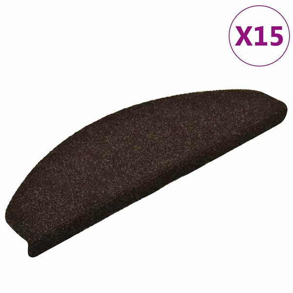 Stufenmatten Selbstklebend Dunkelbraun 15er Set