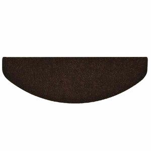 vidaXL Tapis de Marche Auto-adhésifs 15 pces 65x21x4 cm Marron Semi-circulaire Grand