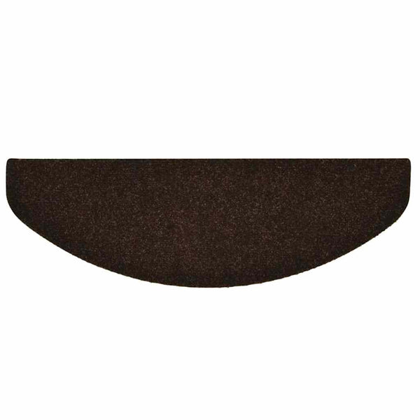 vidaXL Tapis de Marche Auto-adhésifs 15 pces 65x21x4 cm Marron Semi-circulaire Grand