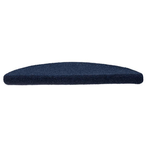 Selbstklebende Stufenmatten Marineblau Halbrund, 15er Set