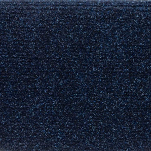 Selbstklebende Stufenmatten Marineblau Halbrund, 15er Set