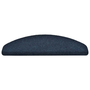 Selbstklebende Stufenmatten Marineblau, 15er Set