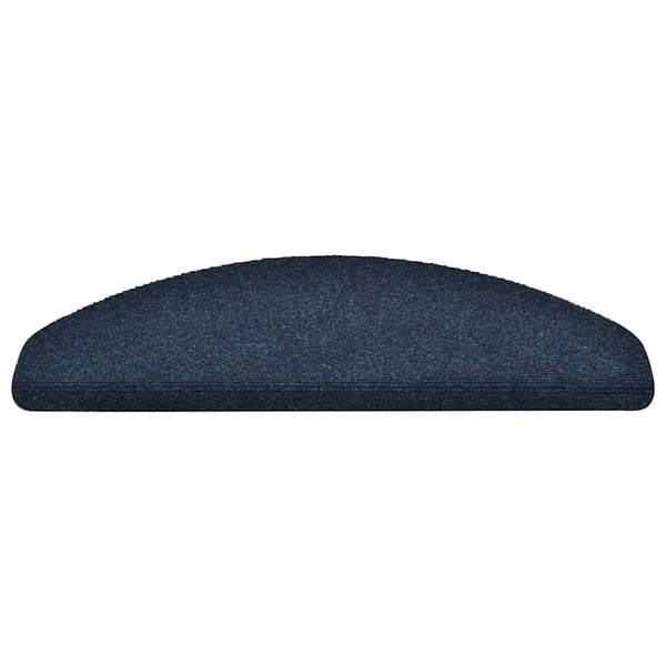 Selbstklebende Stufenmatten Marineblau, 15er Set