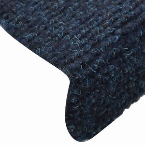 Selbstklebende Stufenmatten Marineblau, 15er Set