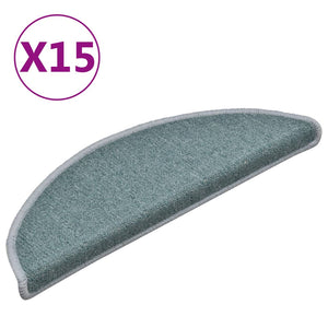 Seeblaue Stufenmatten Halbrund 15er Set