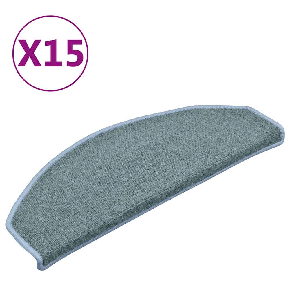 Seeblaue Stufenmatten Halbrund 15er Set