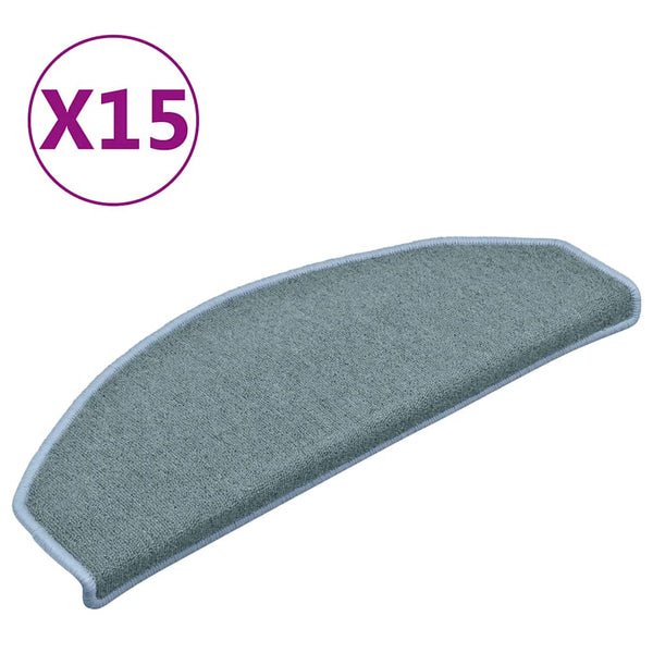 Seeblaue Stufenmatten Halbrund 15er Set