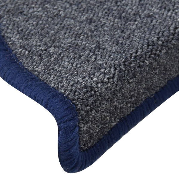 Stufenmatten Halbrund Dunkelgrau/Blau, 15er Set