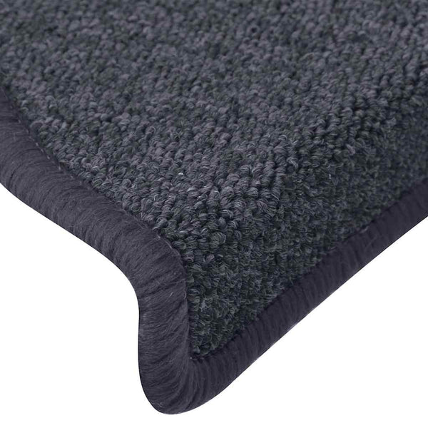 Stufenmatten Dunkelgrau & Blau Halbrund 15er Set