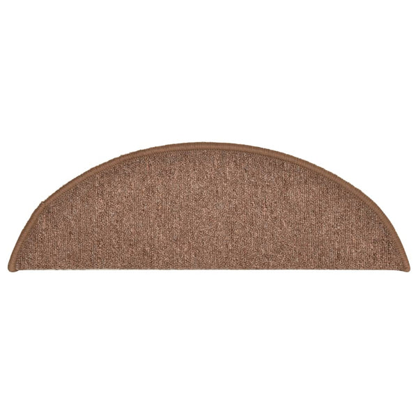 Braune Treppenmatten, 15er Set, 56x17cm
