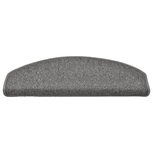Stufenmatten 15 Stk. 65x24x4 cm Dunkelgrau Halbrund Groß