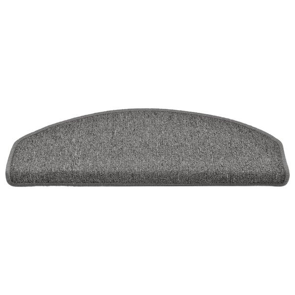 Stufenmatten 15 Stk. 65x24x4 cm Dunkelgrau Halbrund Groß