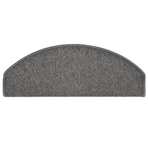 Stufenmatten 15 Stk. 65x24x4 cm Dunkelgrau Halbrund Groß